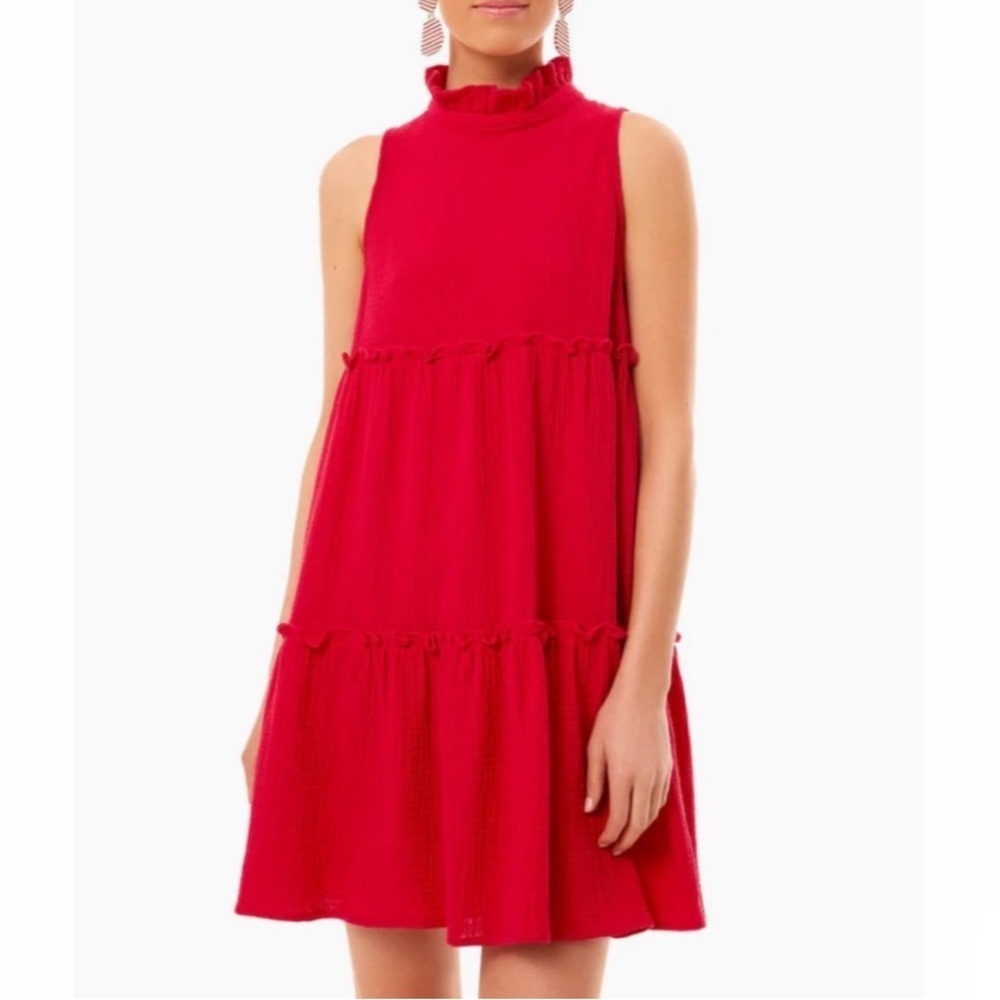 Tuckernuck Pomander Place Red Lightweight Gauze Morgan Dress XL - Picture 13 of 13